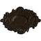 Ekena Millwork Kinsley Flowing Leaf Ceiling Medallion, Hand-Painted Bronze, 30 3/8"W x 20 3/4"H x 1"P CM30KIBZS - alternate 1